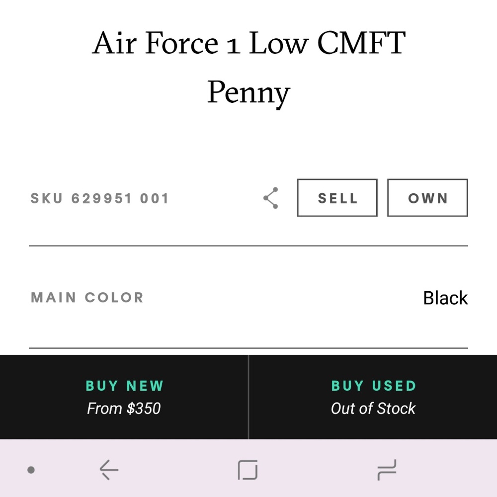 SOLD.Rare!!! Nike Air Force 1 Low Penny size 9.5 - Picture 8 of 8
